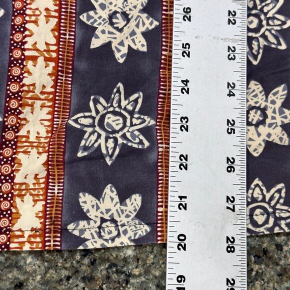 Pierre Cardin Shirt Mens XL Orange Gray All Over Print Hawaiian Button Up Cotton - Picture 5 of 8